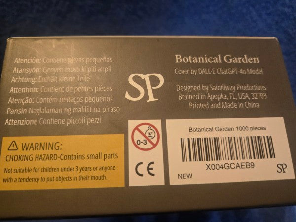 Share NEW Saintilway Productions 1000 Piece Jigsaw Puzzle "Botanical Garden" Sealed