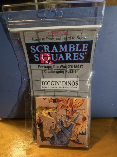 DIGGIN' DINOS - Scramble Squares Perhaps the worlds most challenging 9-piece brainteaser puzzles 1998 new sealed (Copy) (Copy)