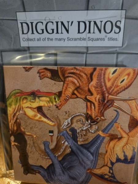 DIGGIN' DINOS - Scramble Squares Perhaps the worlds most challenging 9-piece brainteaser puzzles 1998 new sealed (Copy) (Copy)