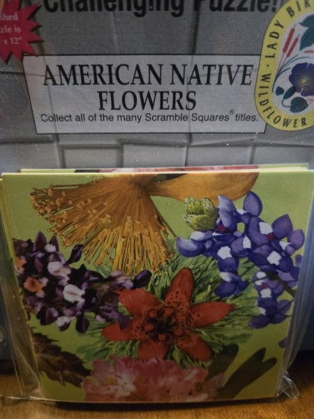 American Native Flowers  - Scramble Squares Perhaps the worlds most challenging 9-piece brainteaser puzzles 1998 new sealed (Copy) (Copy)