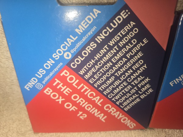 The Original Box of 12 Political Crayons - New Unopened - Novelty Gag Gift TRUMP
