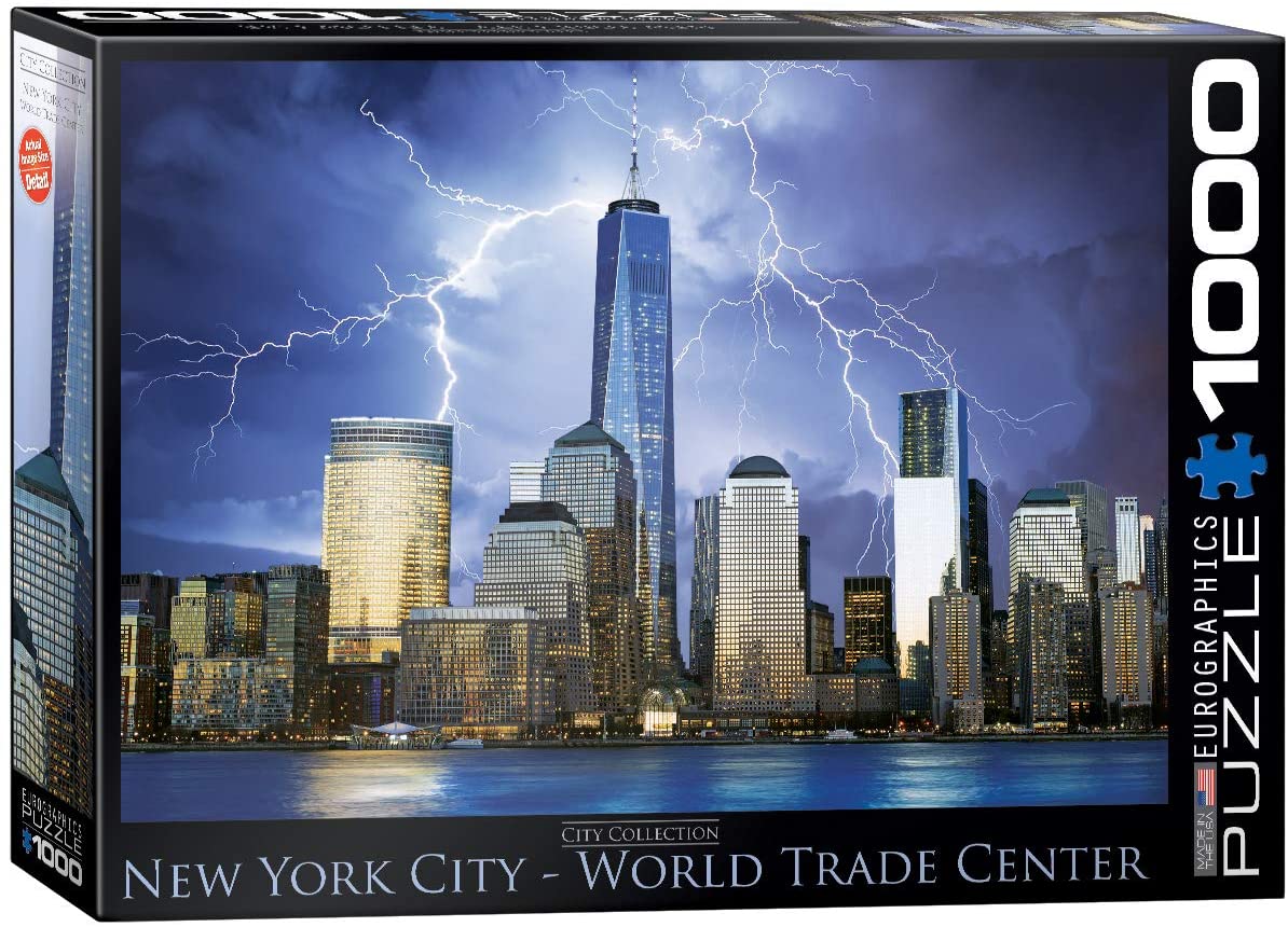 EuroGraphics City Collections New York City World Trade Center 1000 Piece Puzzle New Sealed