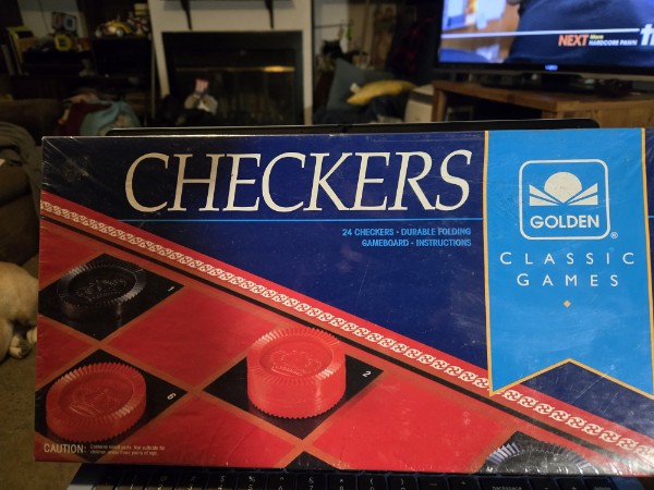 VINTAGE 1993 GOLDEN CLASSIC GAMES CHECKERS 4708-6 FACTORY SEALED SEE PICS
