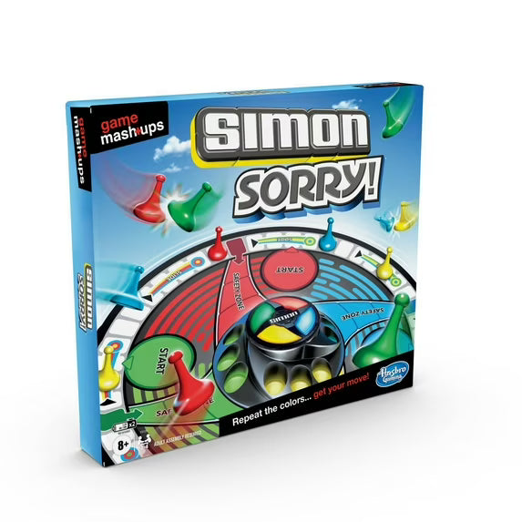 NEW Simon Sorry! Game Mash+ups Family Board Game By Hasbro Gaming FACTORY SEALED