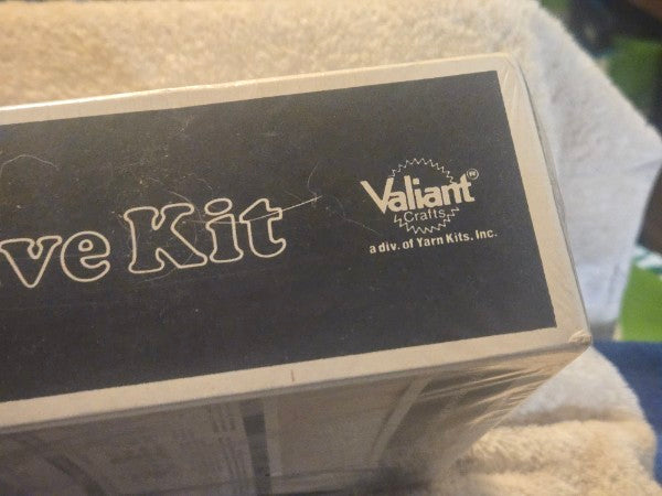 Vintage 1983 Valiant Crafts Candlewicking Pillow Kit "Home Sweet Home" Sealed NIP