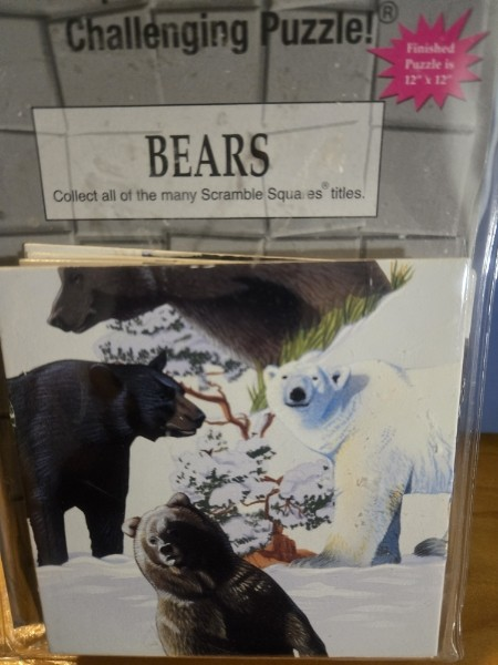 BEARS - Scramble Squares Perhaps the worlds most challenging 9-piece brainteaser puzzles 1998 new sealed