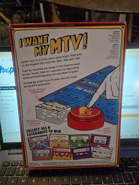 I WANT MY MTV: The Throwback Music Party Game (2020) OPEN BOX - NEW!!