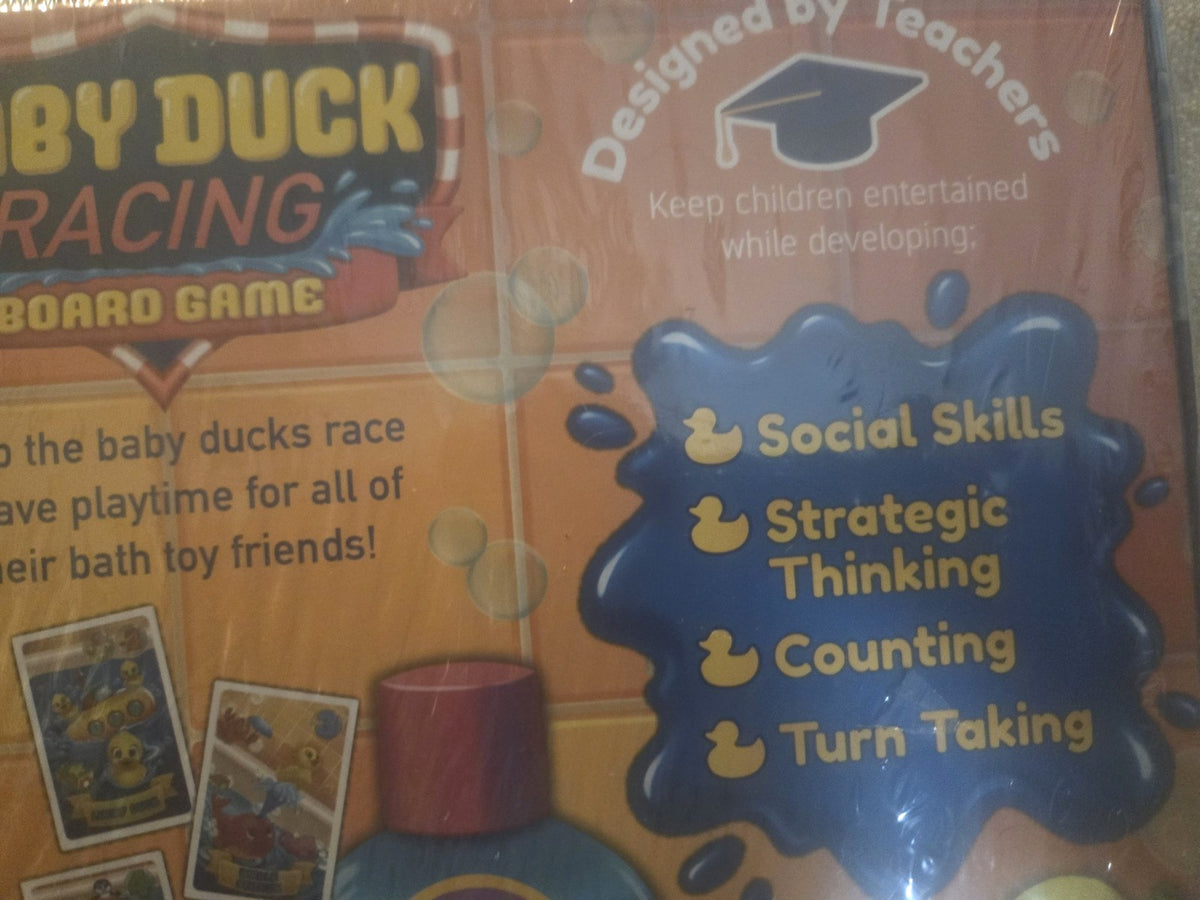 Baby Duck Racing Board Game - Jumping High Five - Ages 4+ - 2-4 Players