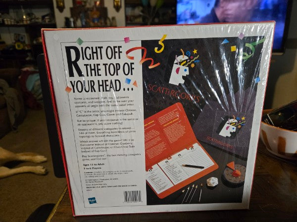 VINTAGE 1999 THE GAME OF SCATTERGORIES HASBRO - GET TOGETHER GAMES PARTY FAMILY FUN GAME SEALED