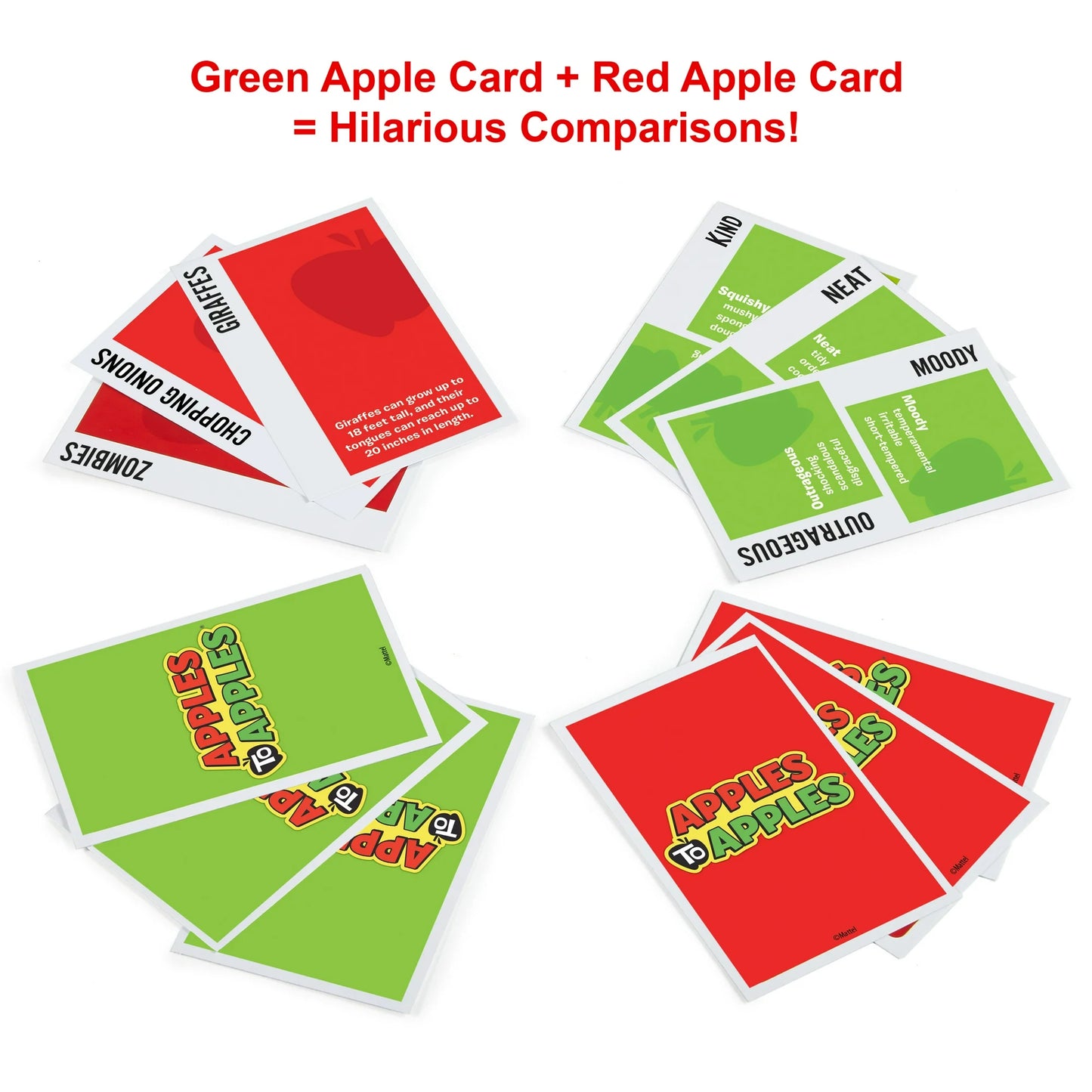 2020 Apples to Apples Card Game, Family Game for Game Night with Family-Friendly Words new factory sealed