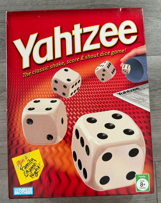 YAHTZEE THE CLASSIC SHAKE, SCORE & SHOUT DICE GAME NEW SEALED (PARKER BROTHERS)