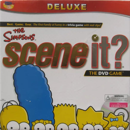 Scene It The Simpsons (Deluxe Edition) (DVD / HD Video Game, 2009)