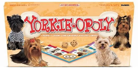 Yorkie - opoly  (monopoly) a property trading game for people who love their Yorkies. New