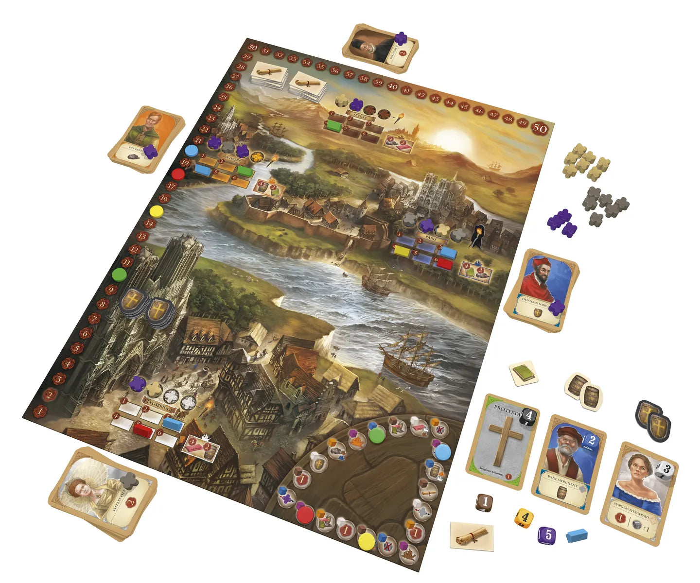 KEN FOLLETT "A COLUMN OF FIRE"GAME by MICHAEL RIENECK BASED ON THE BOOK. NEW SEALED