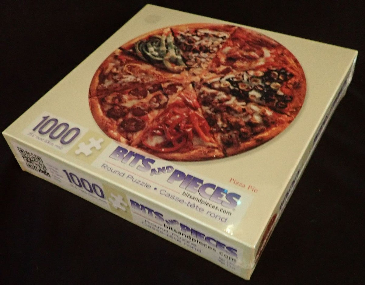 Bits and Pieces-Pizza Pie - 1000 Piece Round Jigsaw ... New Sealed!