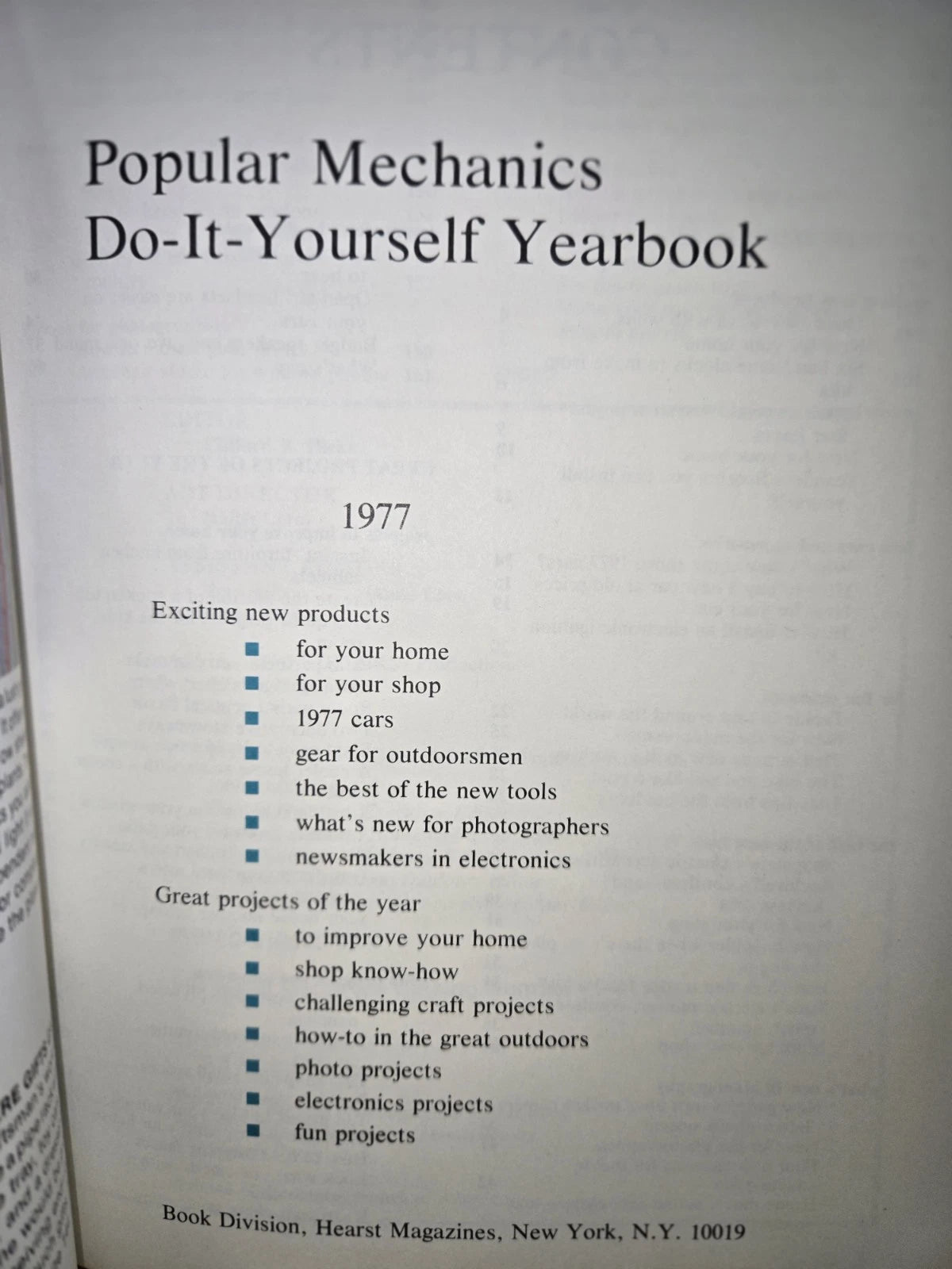 VTG 1977 POPULAR MECHANICS DO IT YOURSELF YEARBOOK GREAT DIY COLLECTIBLE BOOK