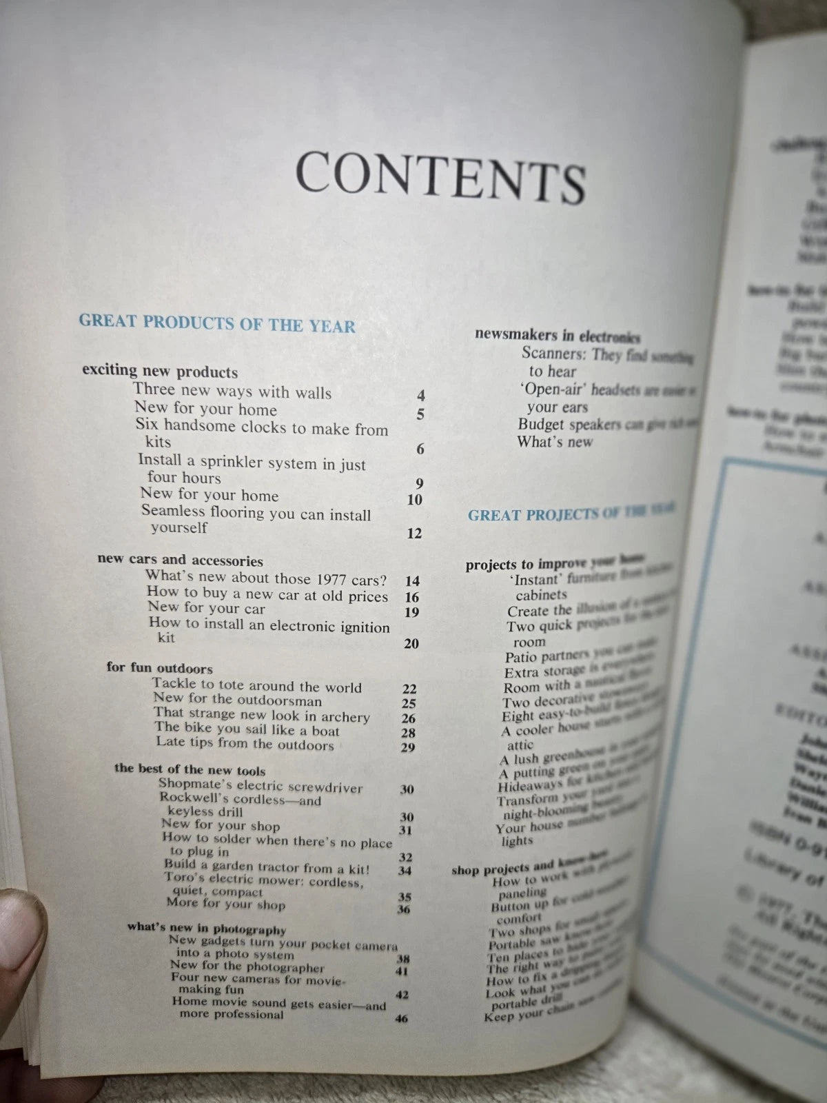 VTG 1977 POPULAR MECHANICS DO IT YOURSELF YEARBOOK GREAT DIY COLLECTIBLE BOOK