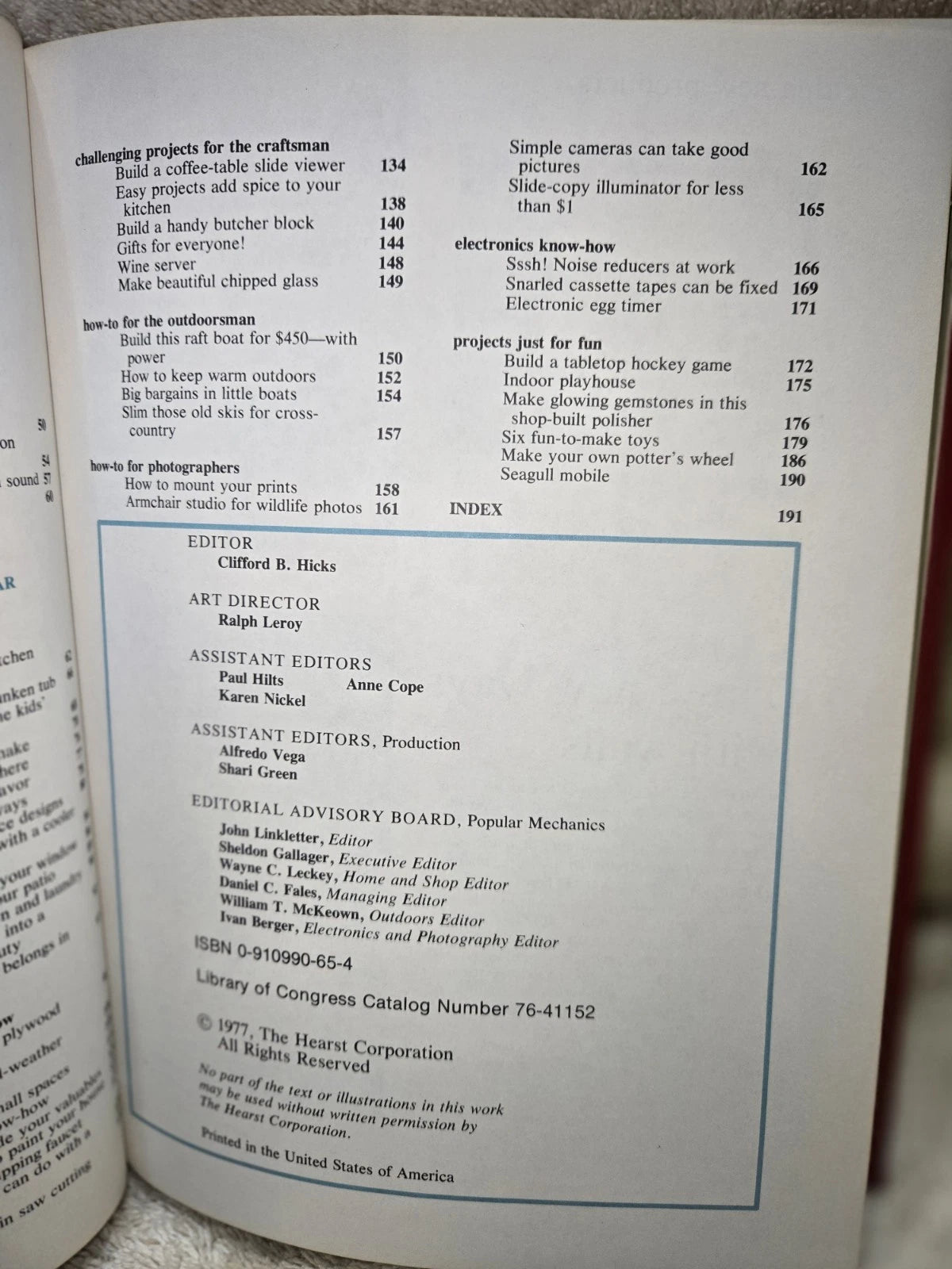 VTG 1977 POPULAR MECHANICS DO IT YOURSELF YEARBOOK GREAT DIY COLLECTIBLE BOOK