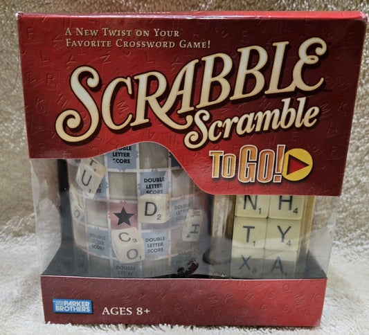 PARKER BROTHERS SCRABBLE TO GO ! NEW TWIST ON YOUR FAVORITE CROSSWORD GAME 2006