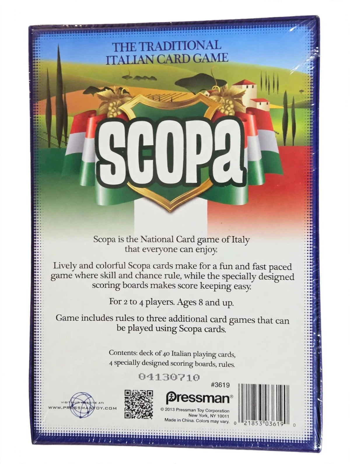 Scopa The Traditional Italian Card Game by Pressman - New Sealed