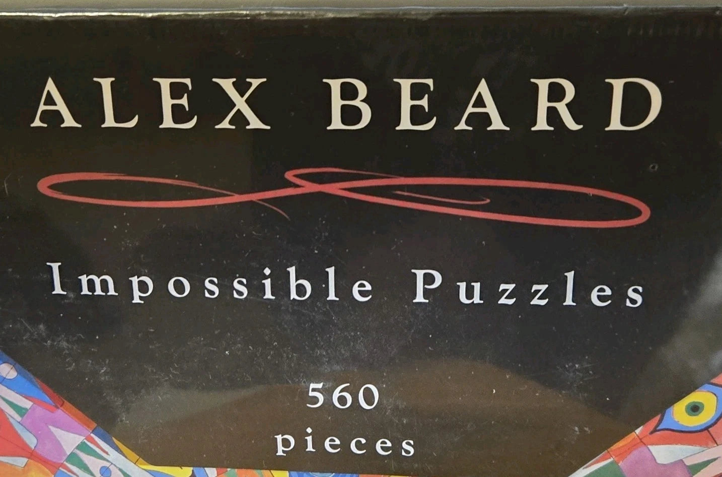 'PEACOCK" ALEX BEARD IMPOSSIBLE PUZZLES 560 PIECES 25"×17.5' #8910 NEW SEALED