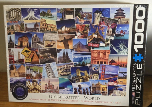 EUROGRAPHICS GLOBETROTTER BEAUTIFUL LANDMARKS OF THE WORLD 1000 PC PUZZLE USA