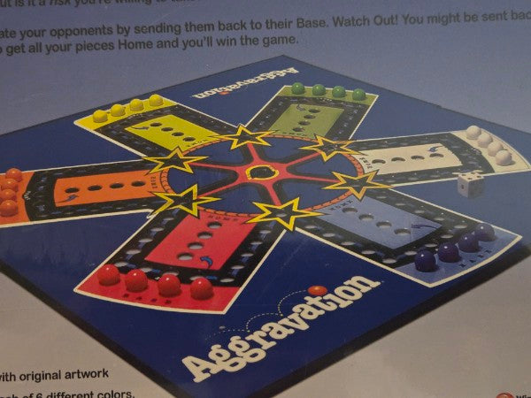 2018 Aggravation Board Game Classic Marble Race Winning Moves Hasbro New Sealed