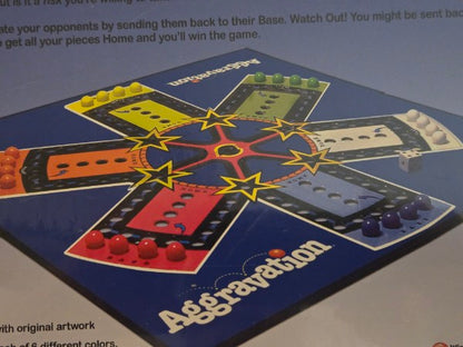 2018 Aggravation Board Game Classic Marble Race Winning Moves Hasbro New Sealed