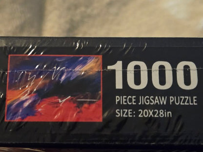 Jen Sterling Abstract Art "Electric" 1000 Piece Jigsaw Puzzle New Sealed 20x28