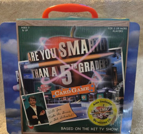 Are You Smarter Than A 5th Grader Card Game New Sealed Tin Lunchbox Style 2007