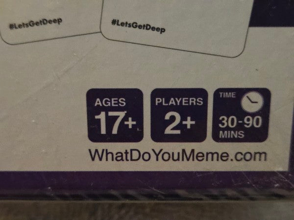 NEW What Do You Meme Let's Get Deep Questions For Couples Card Game Sealed NOS