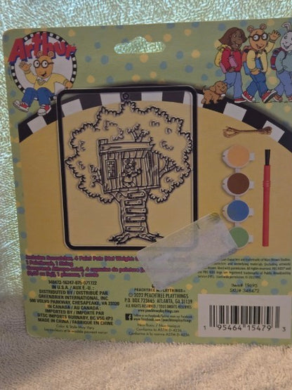 Arthur &amp; D.W. Paint Your Own Suncatcher Craft Set Lot of 2 PBS Kids Treehouse