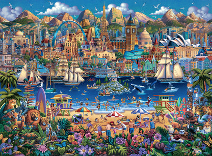 Dowdle Limited Edition 1000 Piece Jigsaw Puzzle Buffalo Games World Pieces NIB