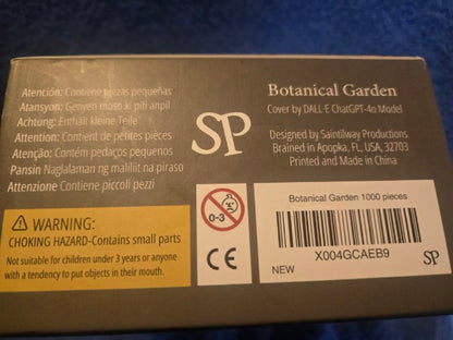 Share NEW Saintilway Productions 1000 Piece Jigsaw Puzzle "Botanical Garden" Sealed