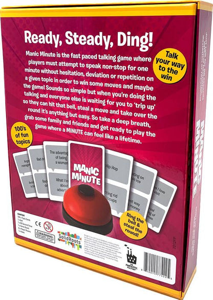 New!! Manic Minute Fast Paced Talking Game 2021 SolidRoots Family Board Game