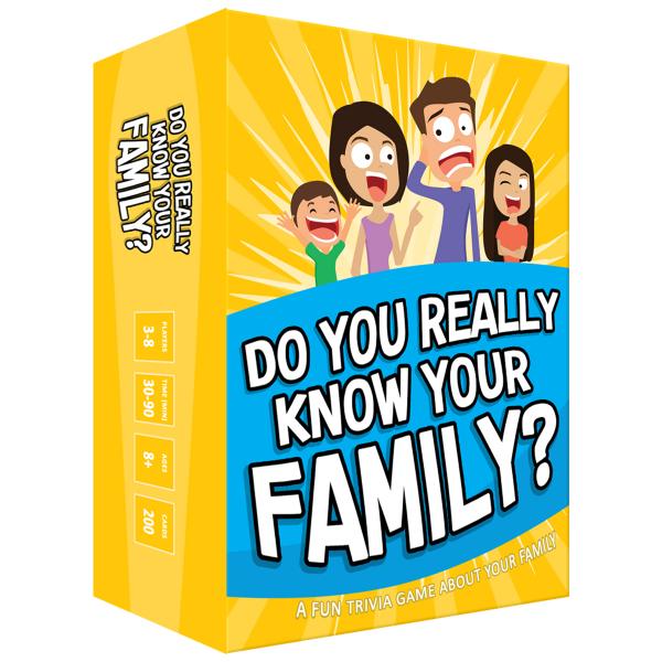 Do You Really Know Your Family? Card Game Family Fun. Brand New Sealed in Box.