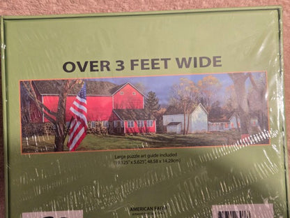 LANG American Farm Panoramic Puzzle 750 Piece Sam Timm Over 3 Feet Wide NEW