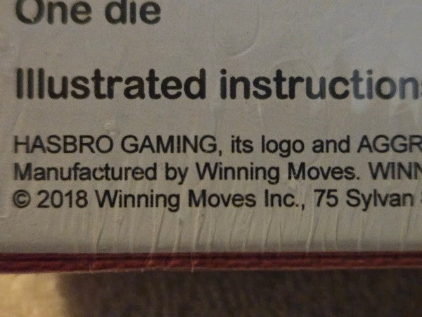 2018 Aggravation Board Game Classic Marble Race Winning Moves Hasbro New Sealed