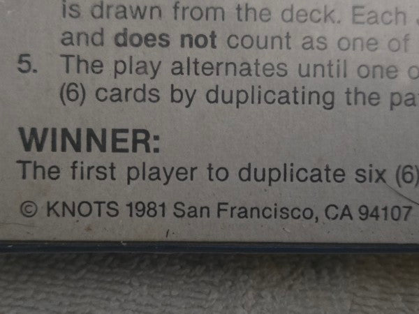 Vinintage 1981 DUPLIC Board Game by Knots Inc Factory Sealed New Old Stock (NOS)