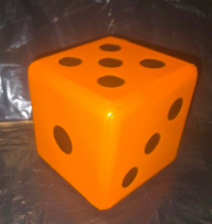 SET 0F 5 JUMBO 3 INCH FOAM COLOR DICE FUN FOR CARPET YAHTZEE PRESCHOOL LEARNING