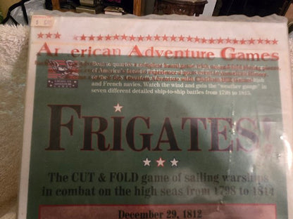 Frigates! American Adventure Games Chatham Hill New Sailing Warship Board Game