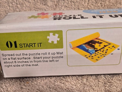 Share Lavievert Yellow Puzzle Roll-Up Mat W/ Inflatable Tube - New (Distressed Box)