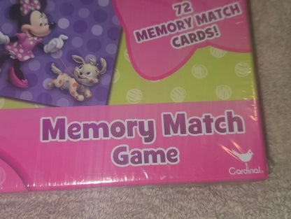 Share Disney Minnie Mouse Memory Match Game 72 Cards Cardinal Disney Junior NEW Sealed