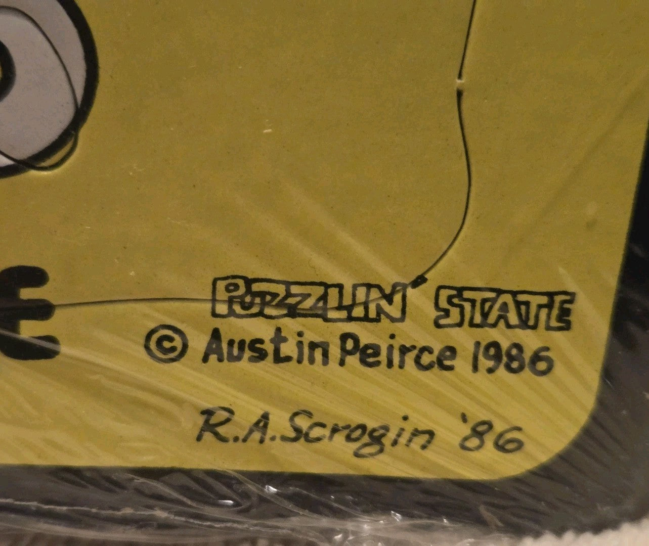 1986 Puzzlin State Informational Puzzle Of Illinois Counties Animal Bird 20x13"