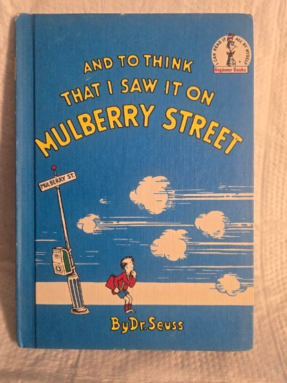 Vintage Dr. Seuss Mulberry Street Grolier OOP Banned Pigtail Variant No Barcode