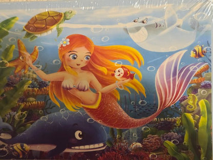 Aoumi Mermaid Jigsaw Puzzle - 100 Pieces -New & Sealed - Colorful Undersea Scene
