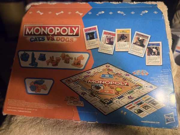 Monopoly Cats vs. Dogs Board Game - Open Box / Sealed Components