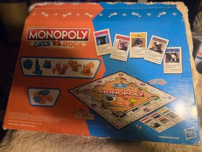 Monopoly Cats vs. Dogs Board Game - Open Box / Sealed Components