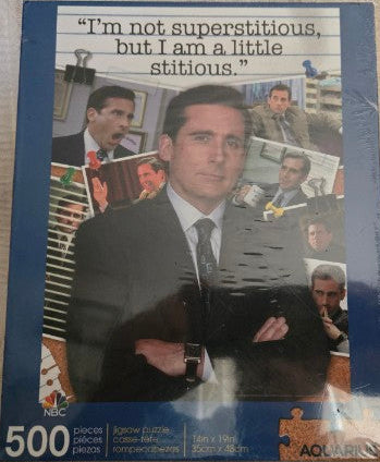 The Office Michael Scott Jigsaw Puzzle 500 Piece Aquarius New Sealed 14x19 Fun