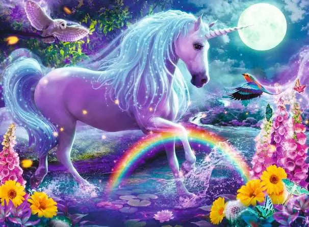 Ravensburger Glitter Unicorn Perfect Age Fit Xxl 100-Piece Jigsaw Puzzle New Sealed
